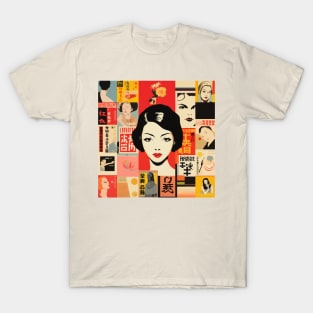 Montage of japanese cultural references to japan T-Shirt